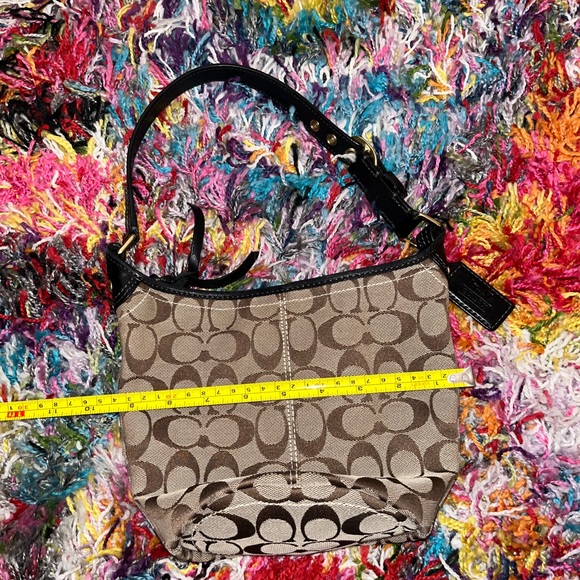 VINTAGE Coach Tan Brown CUTE Bucket Bag - Picture 4 of 16